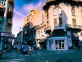 Bucharest old town street view