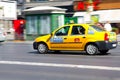Bucharest taxi speeding