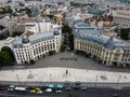 Bucharest Universitatii Plaza Aerial view