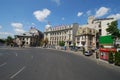 Bucharest University of Economic Studies, car, town, landmark, sky Royalty Free Stock Photo