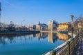 Bucharest in winter Royalty Free Stock Photo