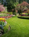 Buchart Garden Path in Spring