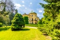 Buchlovice castle, Czech republic. Ancient heritage exterior built in baroque style. Famous tourist destination in South Moravia