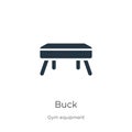 Buck icon vector. Trendy flat buck icon from gym equipment collection isolated on white background. Vector illustration can be Royalty Free Stock Photo