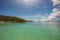 Buck Island, Caribbean - 2019. Paradise beach in the Caribbean Sea