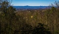 View of Roanoke Valley From Buck Mountain Loop Trail Royalty Free Stock Photo