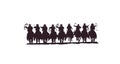 Buckaroos - cowboys with lariats Royalty Free Stock Photo