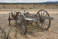 Buckboard in desert