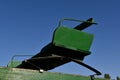 Buckboard seat on an old wooden wagon for hauling supplies