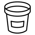 Bucket, carry water Vector Icon which can easily edit Royalty Free Stock Photo