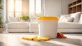 Bucket for cleaning the room housework sanitary equipment