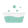 Bucket flat vector icon which can easily modify or edit