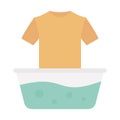 Bucket flat vector icon which can easily modify or edit