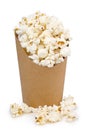 Bucket full of pop corn Royalty Free Stock Photo