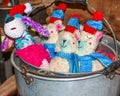 Bucket Full of Winter Stuffed Animals