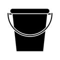 bucket garden tool pictogram