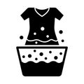 Bucket glyph vector icon which can easily modify or edit