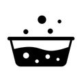 Bucket glyph vector icon which can easily modify or edit