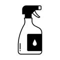 Bucket Half Glyph Style vector icon which can easily modify or edit