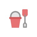 Bucket icon. Simple color vector elements of Children\'s day icons for ui and ux, website or mobile application Royalty Free Stock Photo