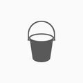 Bucket icon, tank, bucket, bin, barrel, keg, cask