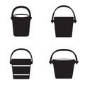 Bucket icons Royalty Free Stock Photo