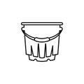 bucket, liquid container , pail icon. Element of kitchen utensils icon for mobile concept and web apps. Detailed bucket, liquid Royalty Free Stock Photo