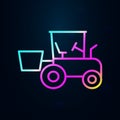 Bucket loader nolan icon. Simple thin line, outline vector of consruction machinery icons for ui and ux, website or mobile