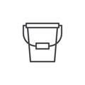 Bucket outline icon