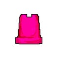 bucket sand toy game pixel art vector illustration