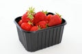 Bucket strawberries Royalty Free Stock Photo