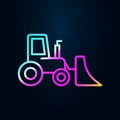 Bucket tractor nolan icon. Simple thin line, outline vector of consruction machinery icons for ui and ux, website or mobile