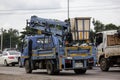 Bucket truck of Nongjom Subdistrict Administrative Organization Royalty Free Stock Photo