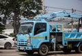 Bucket truck of Nongjom Subdistrict Administrative Organization Royalty Free Stock Photo