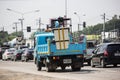 Bucket truck of Nongjom Subdistrict Administrative Organization Royalty Free Stock Photo