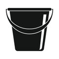 Bucket for water black simple icon