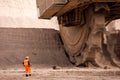 A large bucket wheel excavator in a lignite quarry, Germany