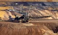 A bucket-wheel excavator used in strip mining Royalty Free Stock Photo