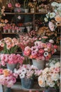 Buckets Filled With Flowers