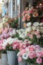 Buckets Filled With Flowers