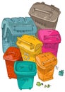 Buckets for separated garbage collection.