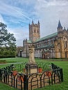 Buckfast Abbey forms part of an active Benedictine monastery at Buckfast, near Buckfastleigh, Devon,