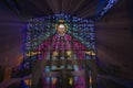 Buckfast Abbey Stained glass windows Royalty Free Stock Photo