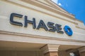 Chase bank building sign and logo Royalty Free Stock Photo