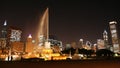 Buckingham fountain in Chicago downtown Royalty Free Stock Photo