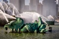 Buckingham Fountain in Chicago`s Grant Park Royalty Free Stock Photo