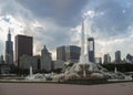 Buckingham Fountain Grant Park Chicago Royalty Free Stock Photo