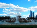 Buckingham Fountain at Grant Park in Chicago, United States Royalty Free Stock Photo