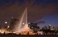 Buckingham Fountain by night