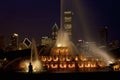 Buckingham Fountain at Night  707772 Royalty Free Stock Photo